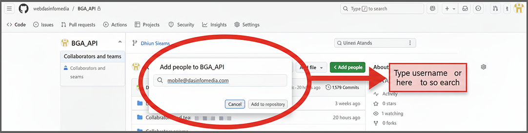 share GitHub repo link